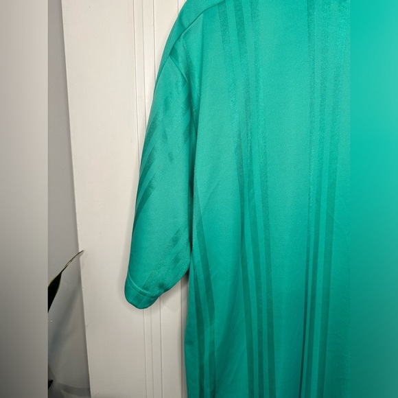 Adidas Originals - 3 Stripes Jacquard Hi-Res Green Soccer Jersey - Size 2XL 3XL - Picture 7 of 10
